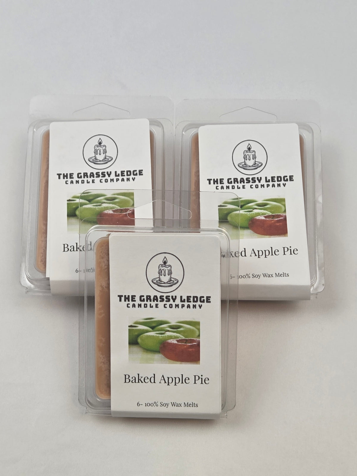 The Grassy Ledge Candle Company Baked Apple Pie Wax Melt