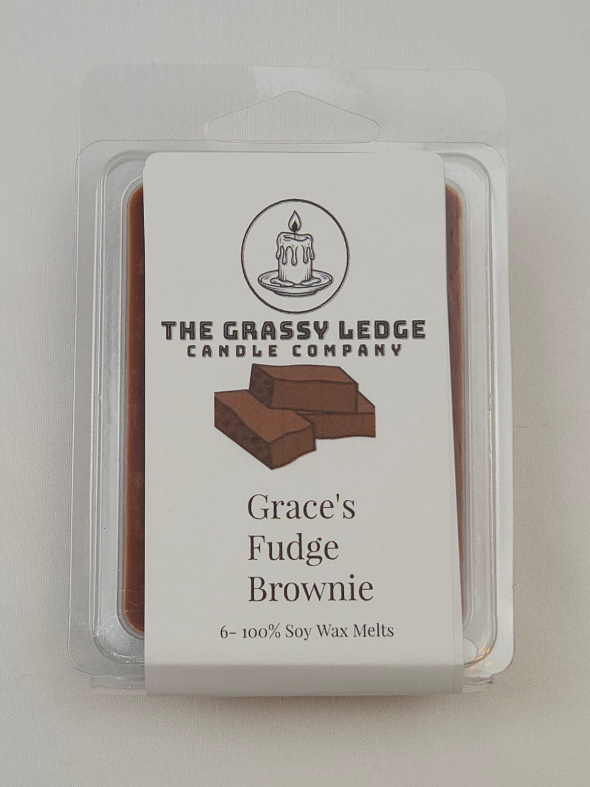 The Grassy Ledge Candle Company Grace's Fudge Brownie Wax Melt