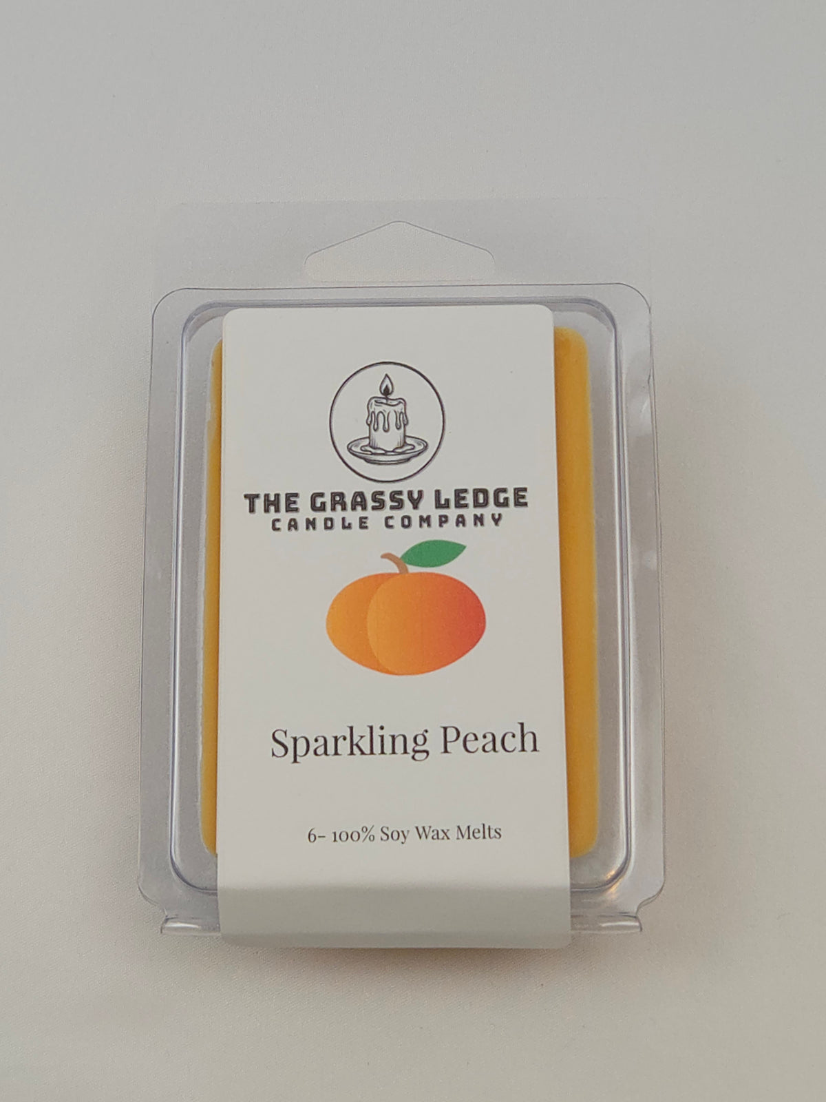 The Grassy Ledge Candle Company Sparkling Peach Wax Melt