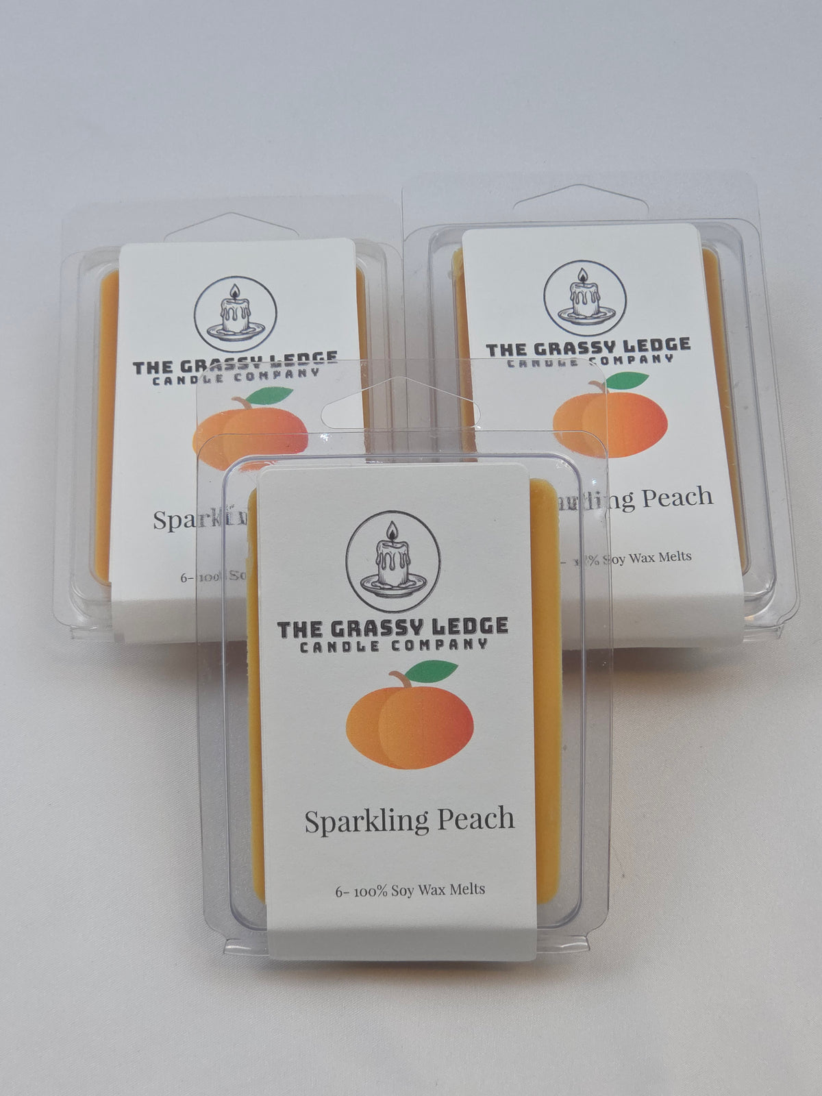 The Grassy Ledge Candle Company Sparkling Peach Wax Melt
