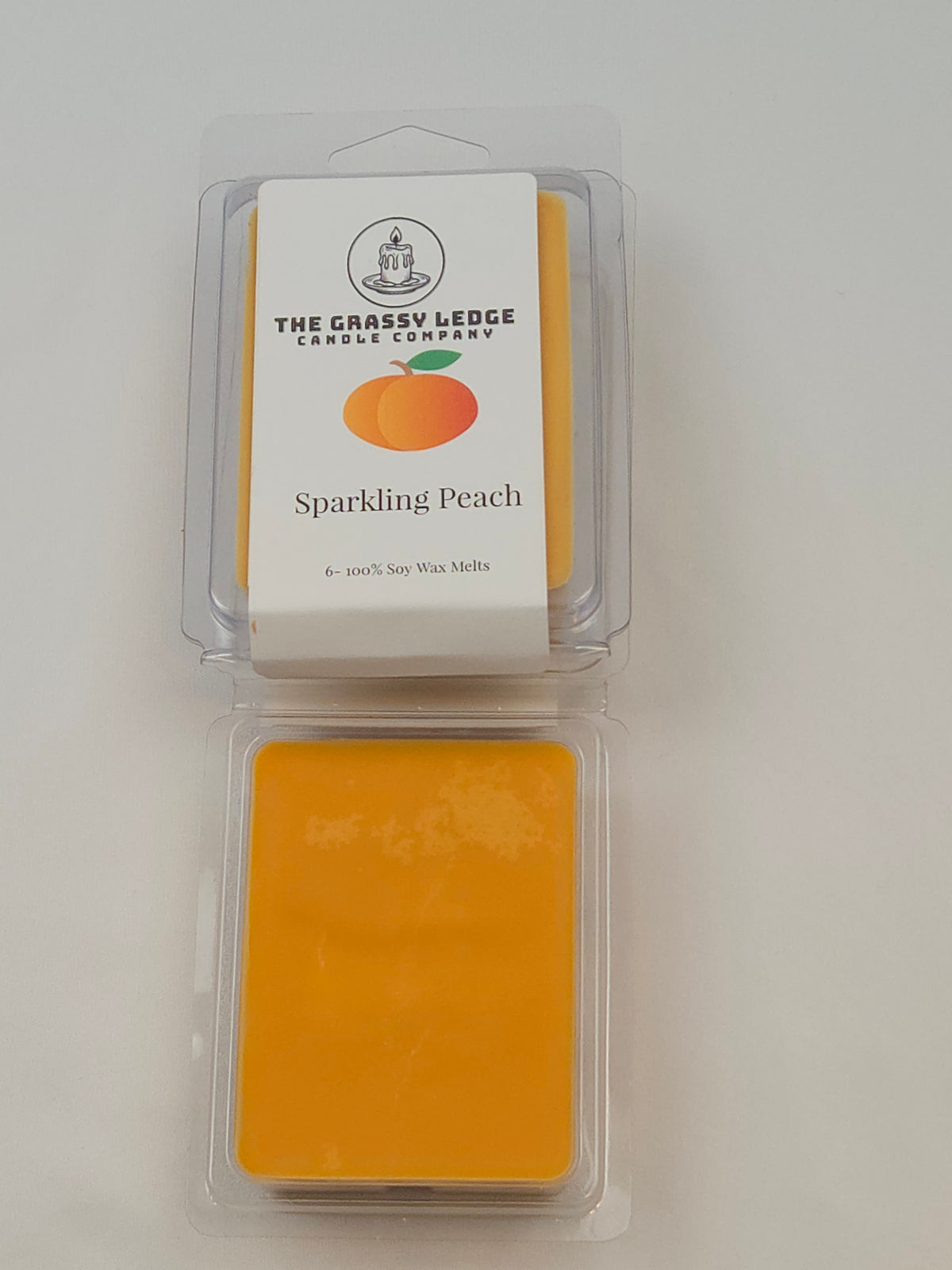 The Grassy Ledge Candle Company Sparkling Peach Wax Melt